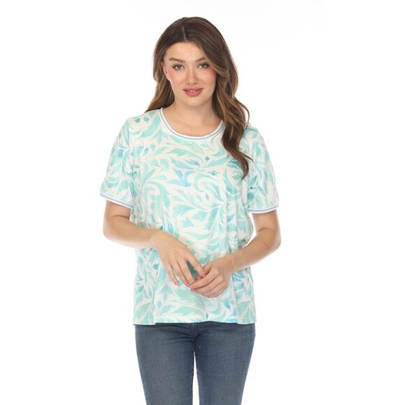 Mint Green Cerulean Leafy Charm Top - Picture 3 of 11